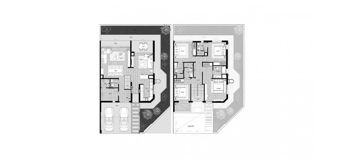 Plan d'étage de l'appartement «C», 4 chambres à MAG CITY