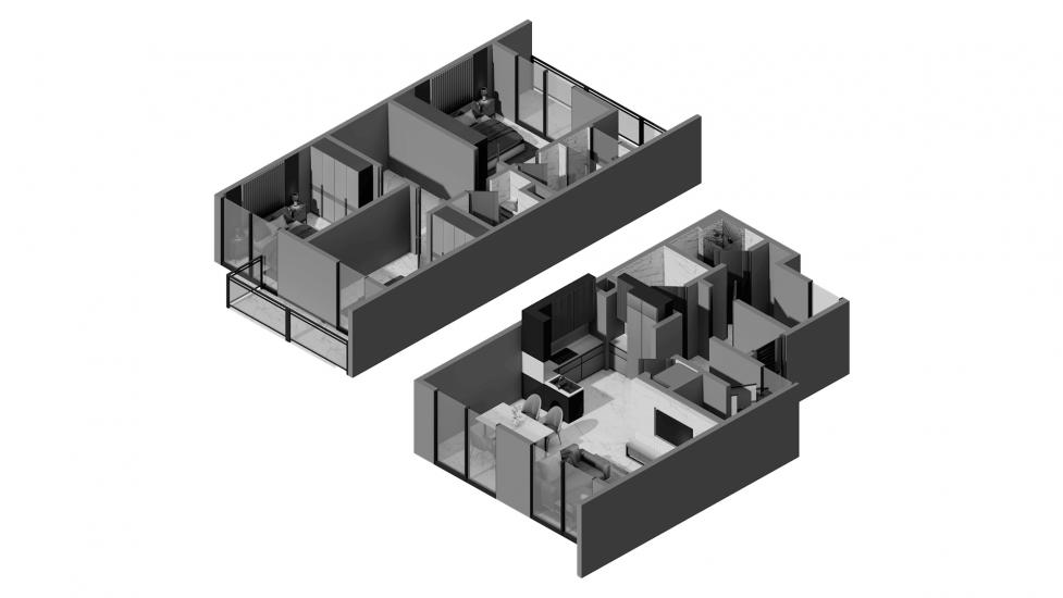 Plan d'étage de l'appartement «6 3BR Type A 190SQM», 3 chambres à EXPO GOLF VILLAS 6