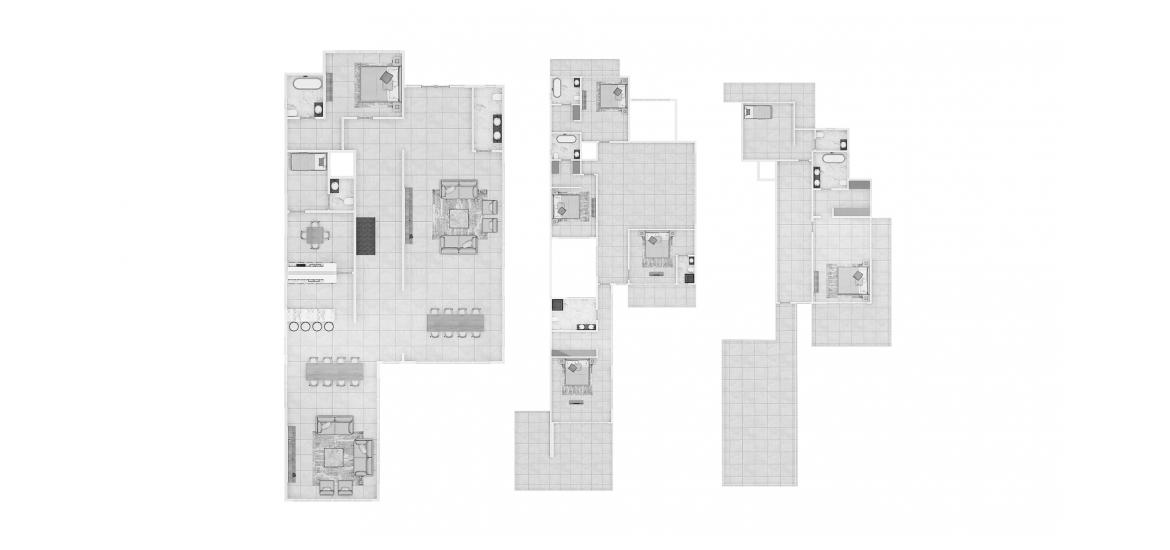 Plan d'étage de l'appartement «7BR Type V75-A 1629SQM», 7 chambres à CAVALLI ESTATES