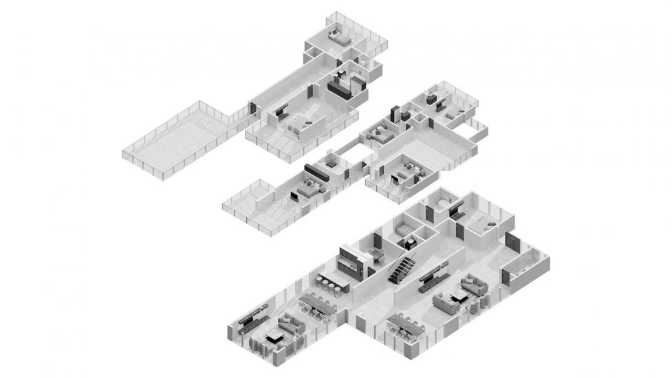 Планировка апартаментов «7BR Type V75-A 1629SQM» 7 спален в ЖК CAVALLI ESTATES
