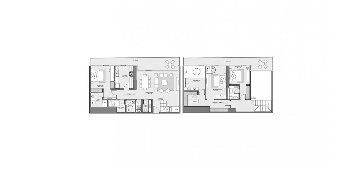 Apartment floor plan «3 BEDROOM TYPE 02A», 3 bedrooms in MAR CASA